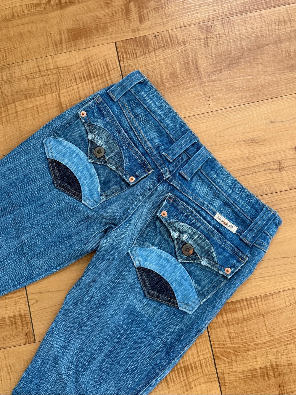 Frankie B Patch Flap Pockets Denim Jeans Size 2